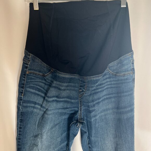 Isabel Maternity Over the Belly Panel Skinny Bootcut Denim Jeans - Picture 10 of 11